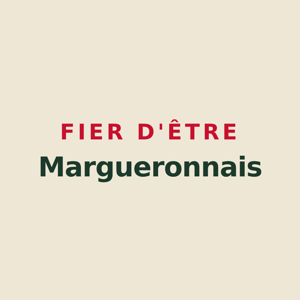 Tote bag « Fier d'être Margueronnais » — design pour Margueron