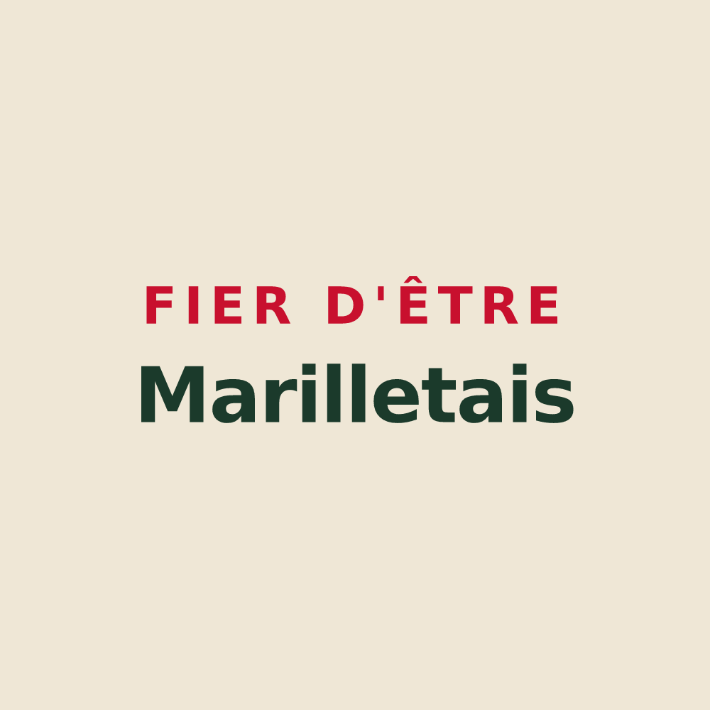 Tote bag « Fier d'être Marilletais » — design pour Marillet
