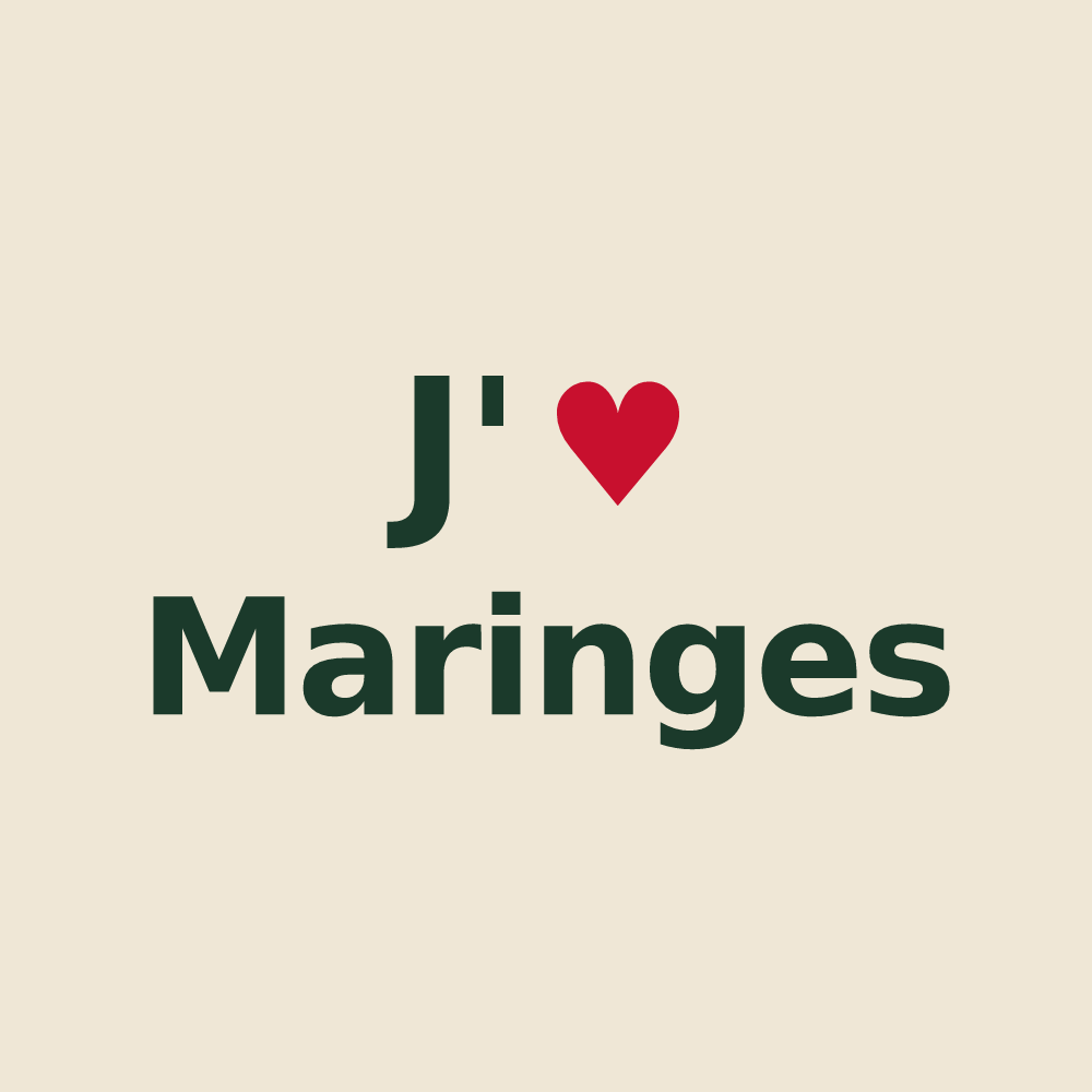 Tote bag personnalisé Maringes — design J'aime Maringes