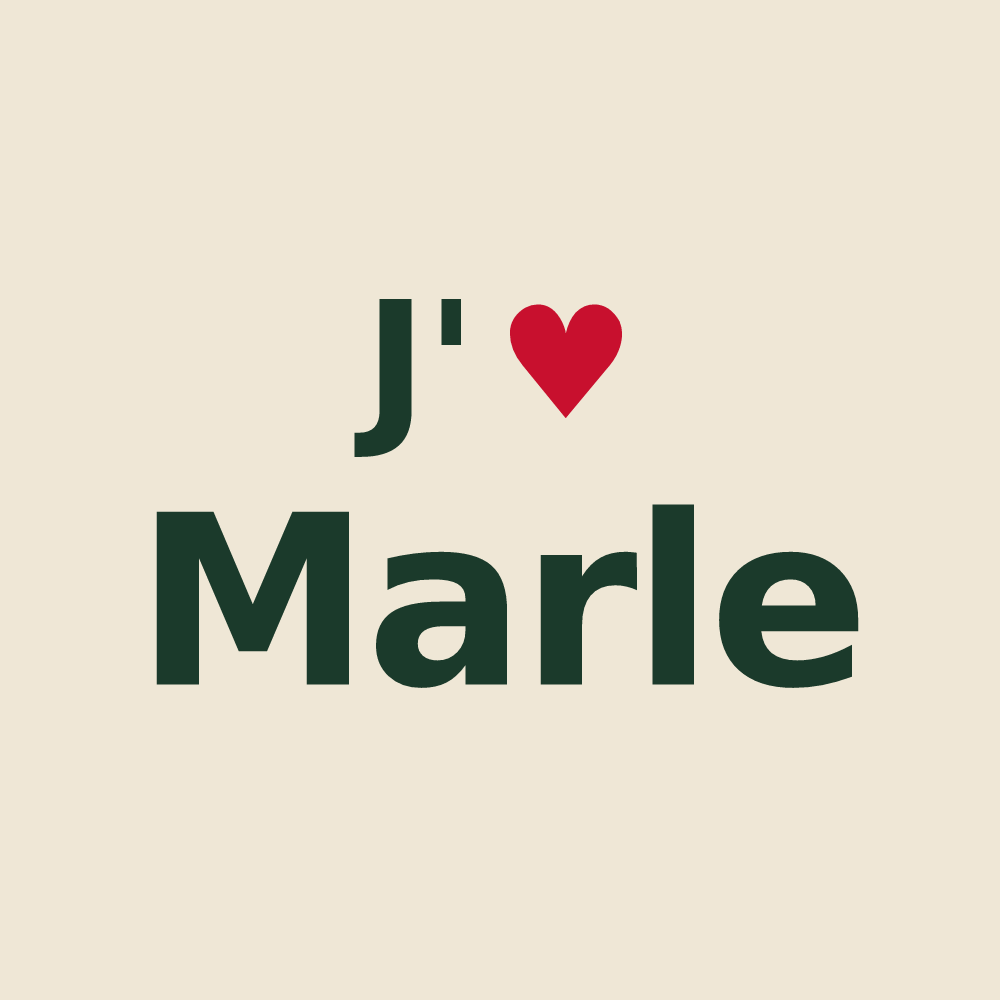 Tote bag personnalisé Marle — design J'aime Marle