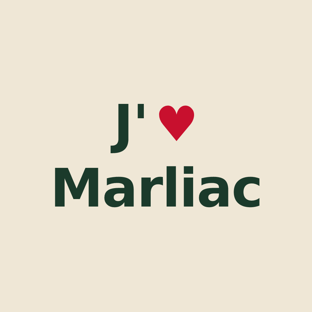 Tote bag personnalisé Marliac — design J'aime Marliac