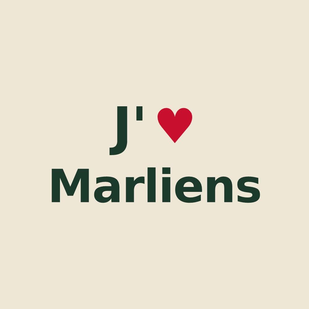 Tote bag personnalisé Marliens — design J'aime Marliens