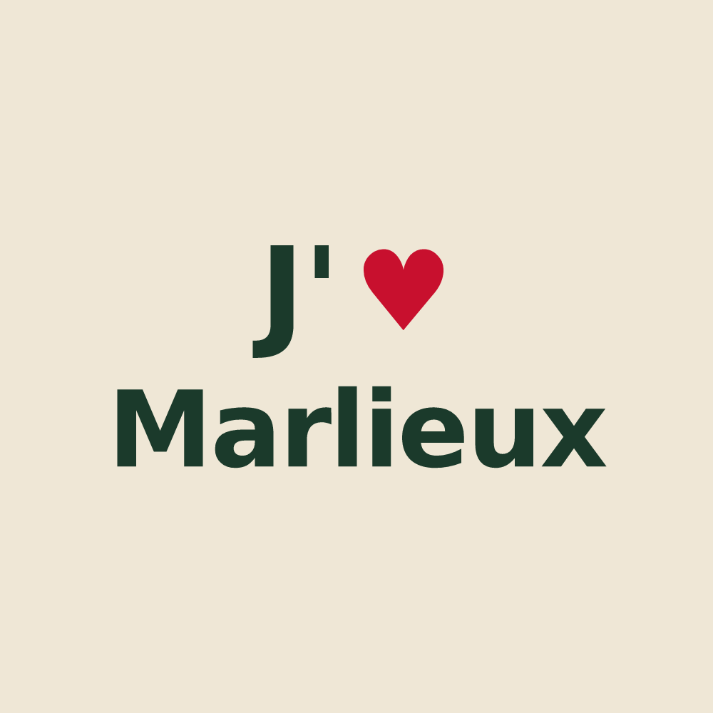 Tote bag personnalisé Marlieux — design J'aime Marlieux