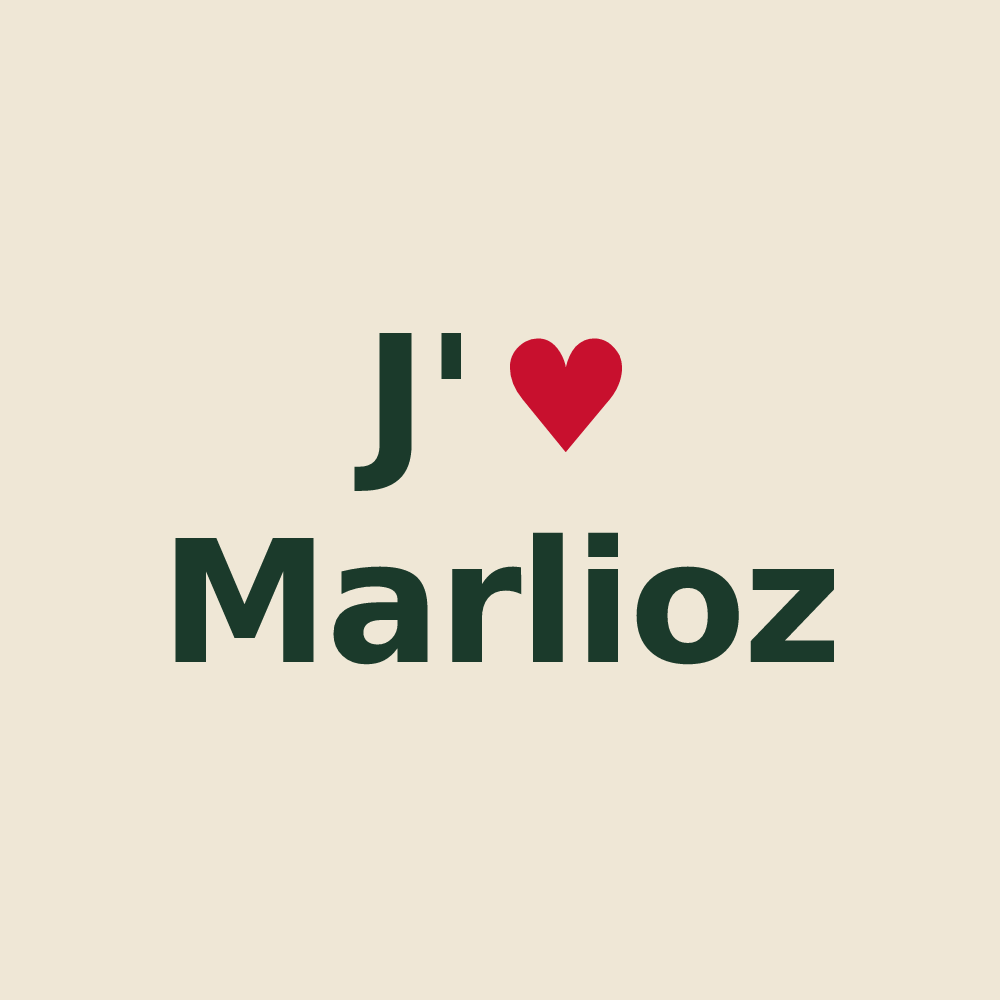 Tote bag personnalisé Marlioz — design J'aime Marlioz