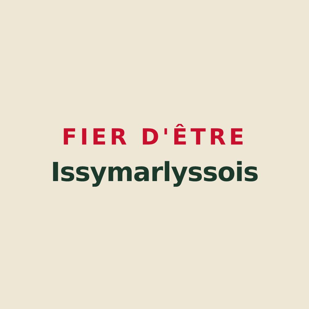 Tote bag « Fier d'être Issymarlyssois » — design pour Marly-sous-Issy