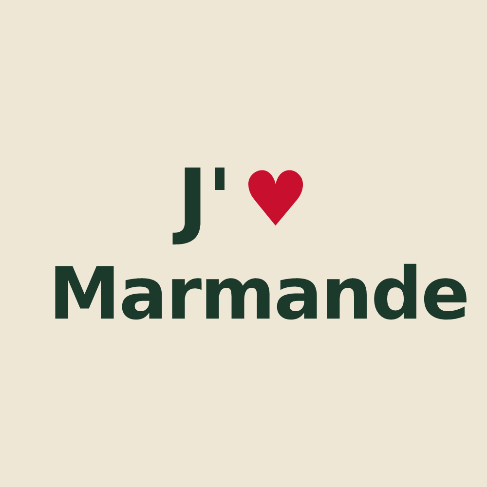 Tote bag personnalisé Marmande — design J'aime Marmande
