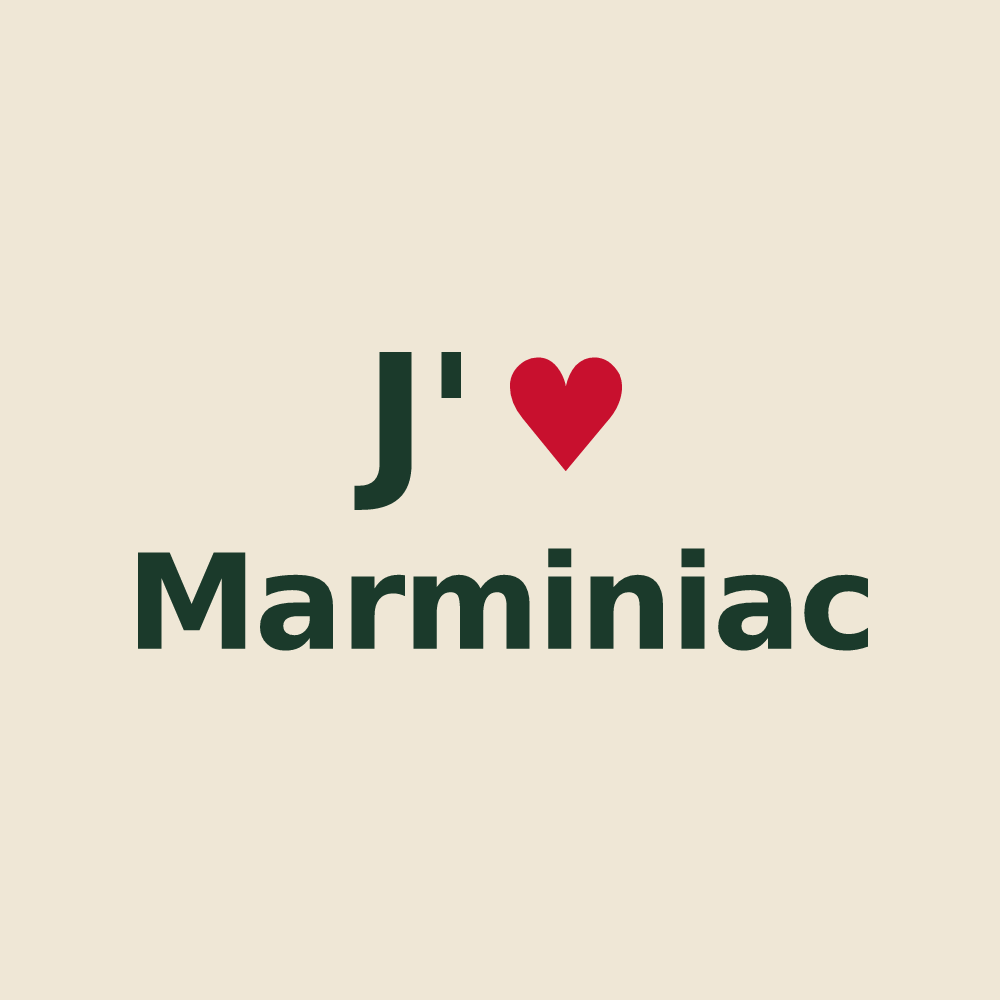 Tote bag personnalisé Marminiac — design J'aime Marminiac
