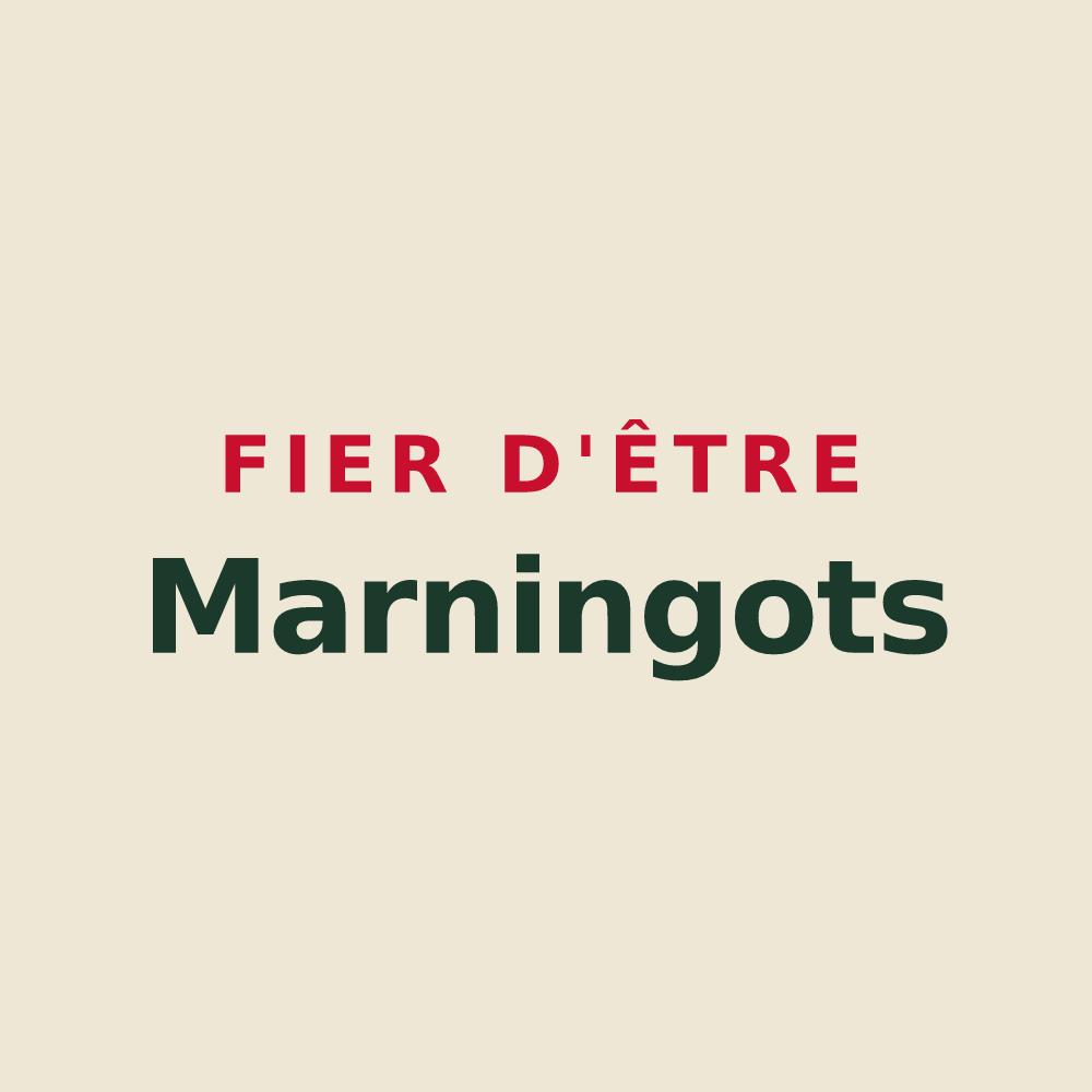 Tote bag « Fier d'être Marningots » — design pour Marnay