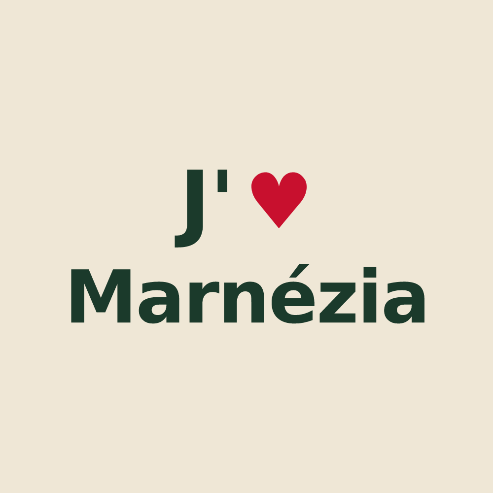Tote bag personnalisé Marnézia — design J'aime Marnézia