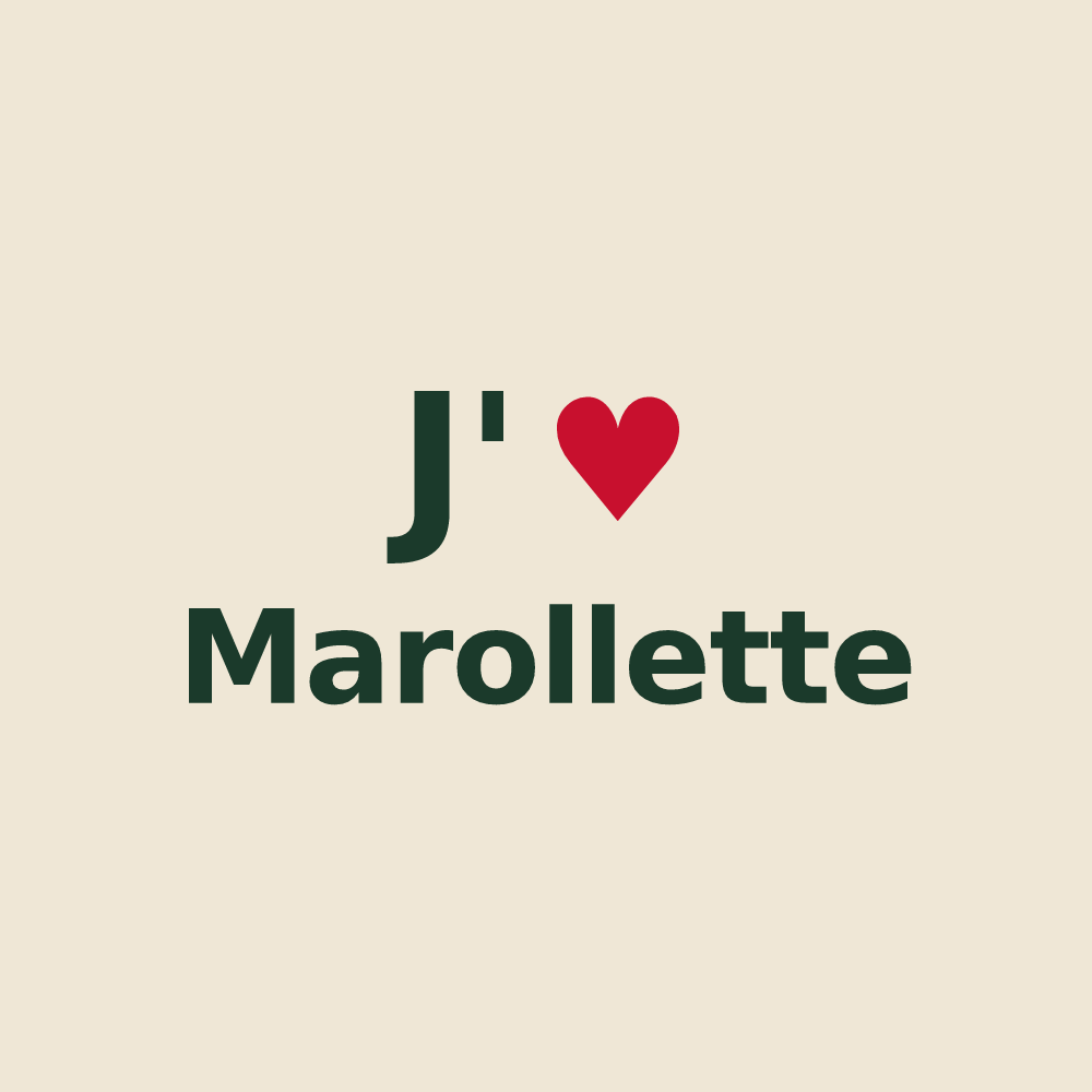 Tote bag personnalisé Marollette — design J'aime Marollette