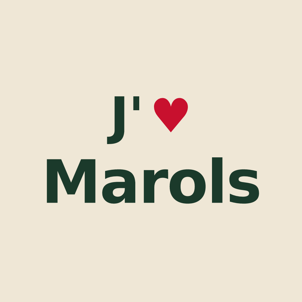 Tote bag personnalisé Marols — design J'aime Marols