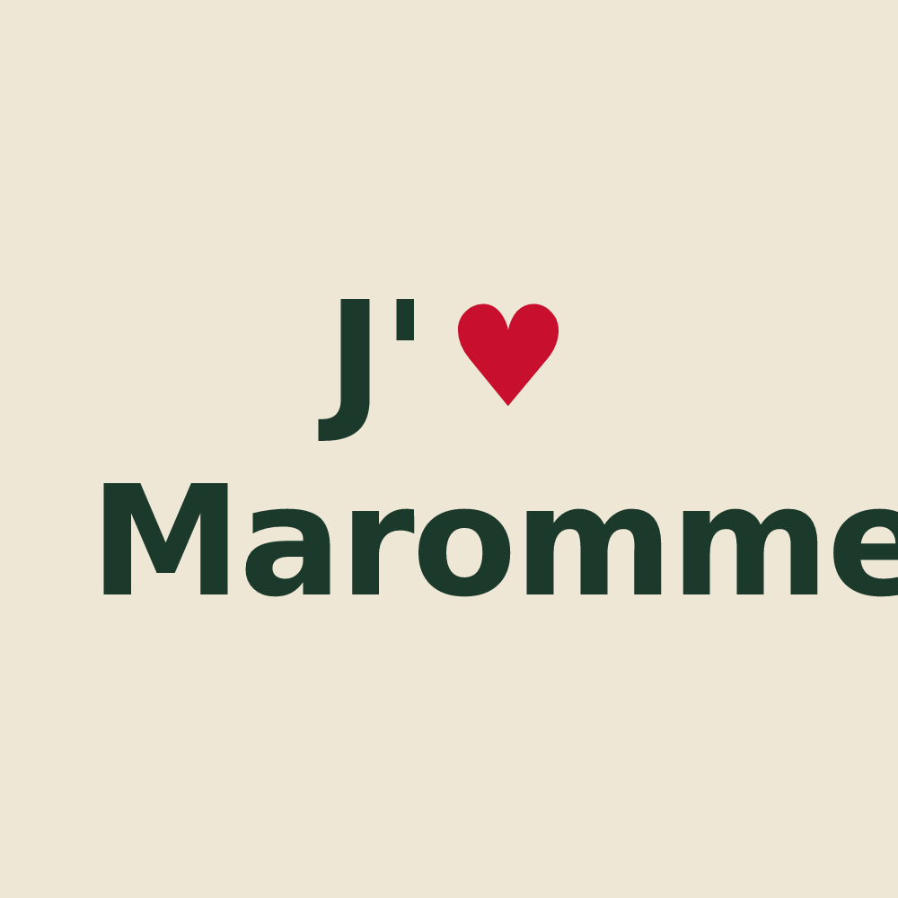 Tote bag personnalisé Maromme — design J'aime Maromme