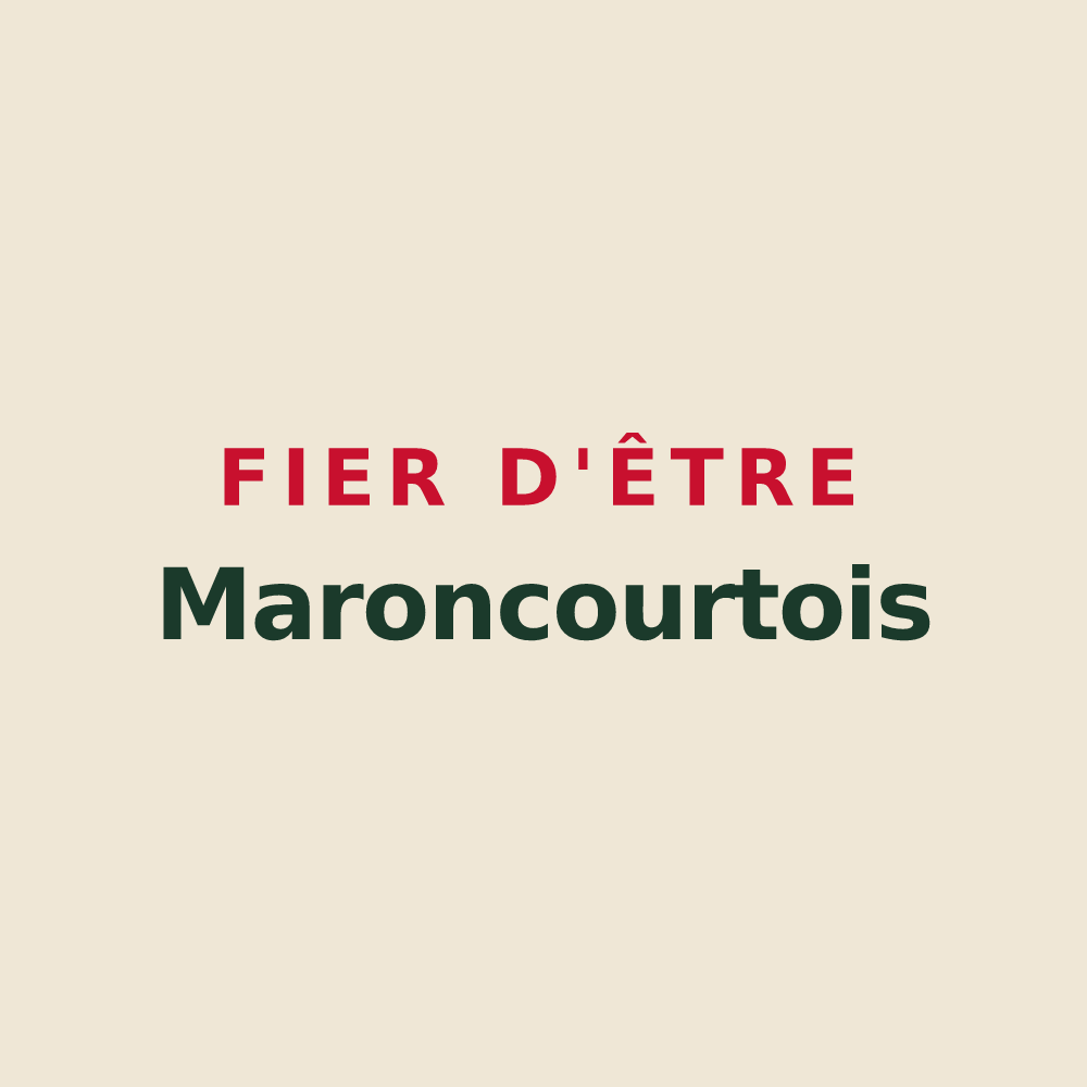 Tote bag « Fier d'être Maroncourtois » — design pour Maroncourt