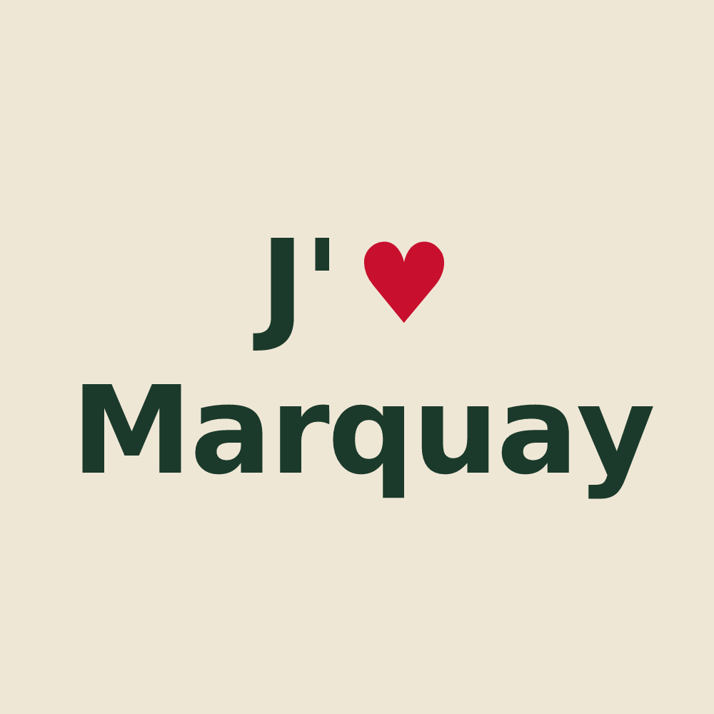 Tote bag personnalisé Marquay — design J'aime Marquay