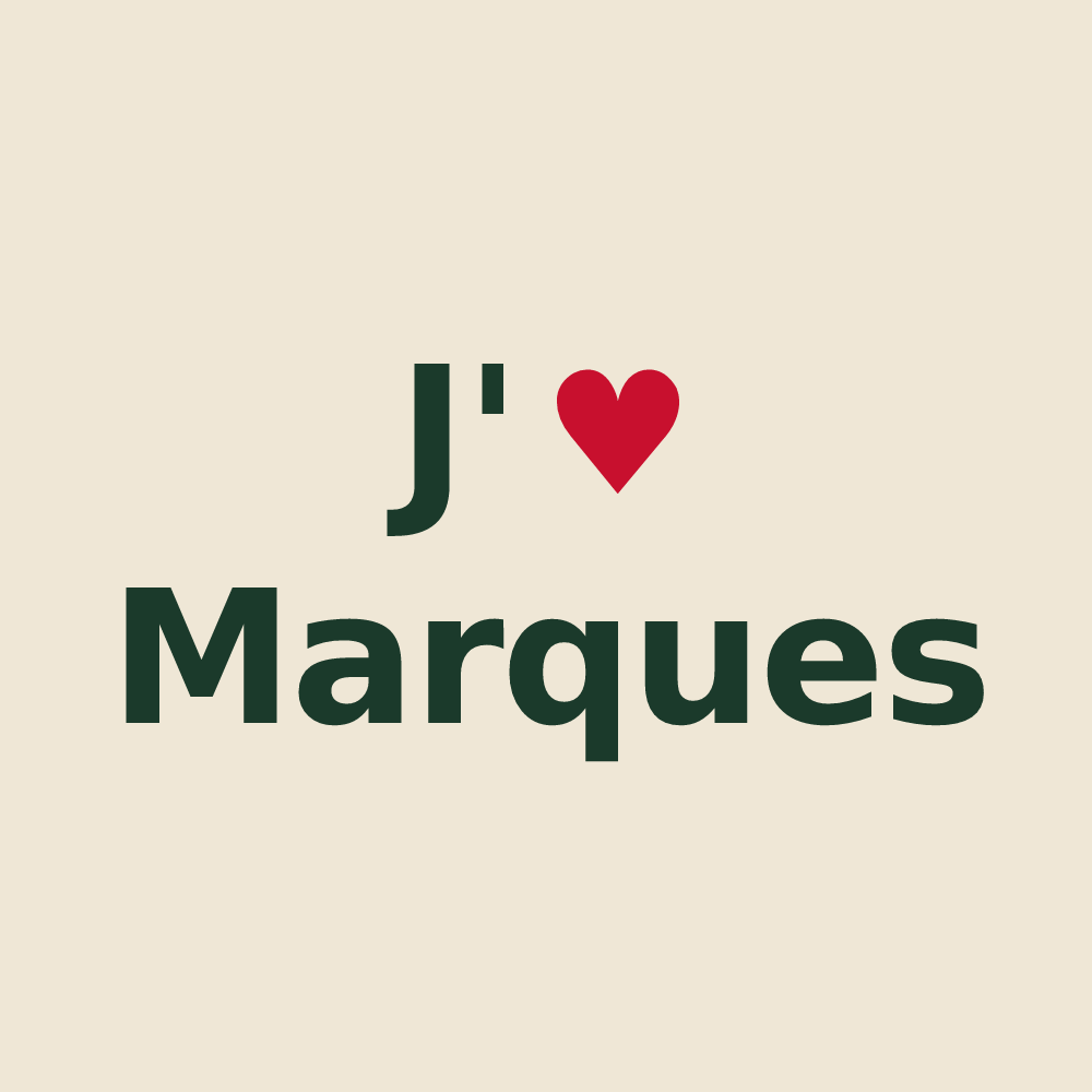 Tote bag personnalisé Marques — design J'aime Marques