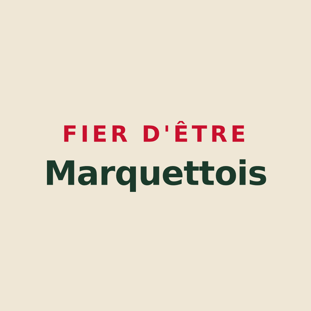 Tote bag « Fier d'être Marquettois » — design pour Marquette-lez-Lille
