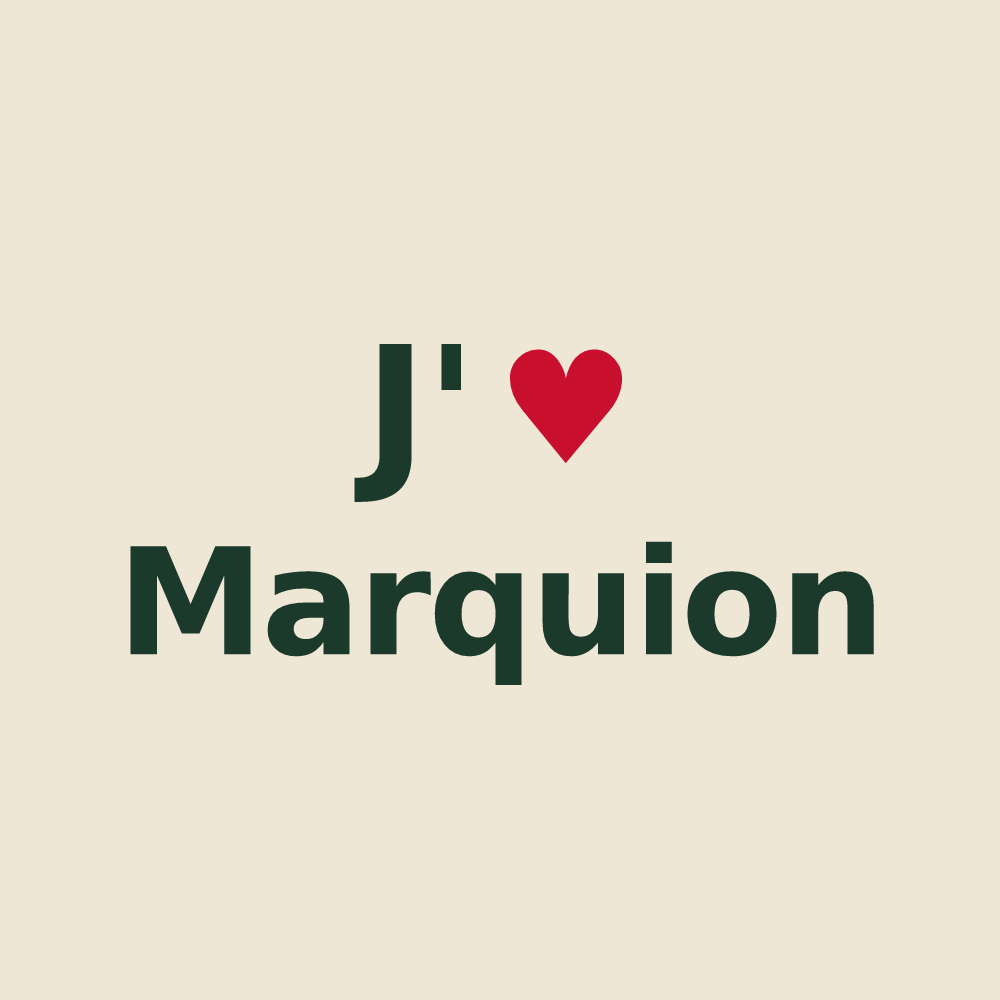 Tote bag personnalisé Marquion — design J'aime Marquion