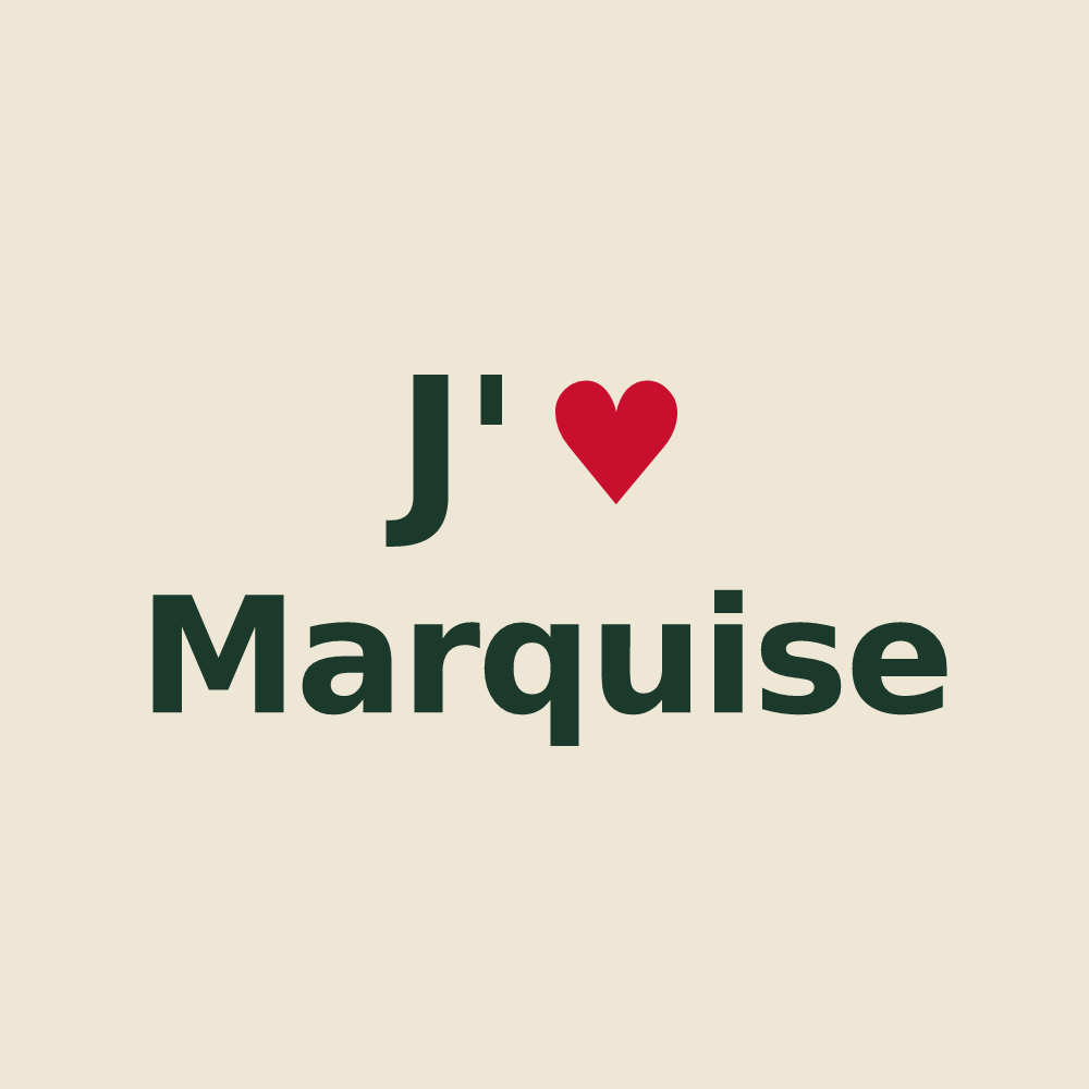 Tote bag personnalisé Marquise — design J'aime Marquise