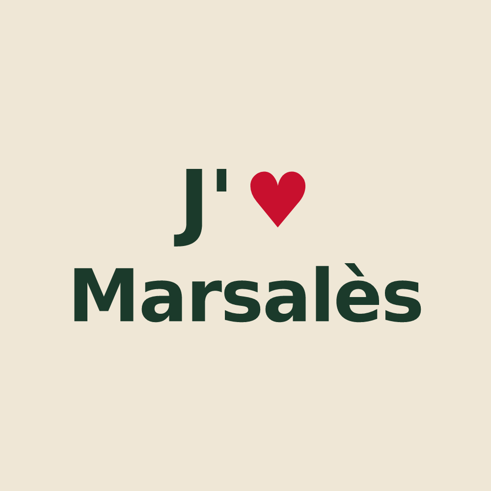 Tote bag personnalisé Marsalès — design J'aime Marsalès