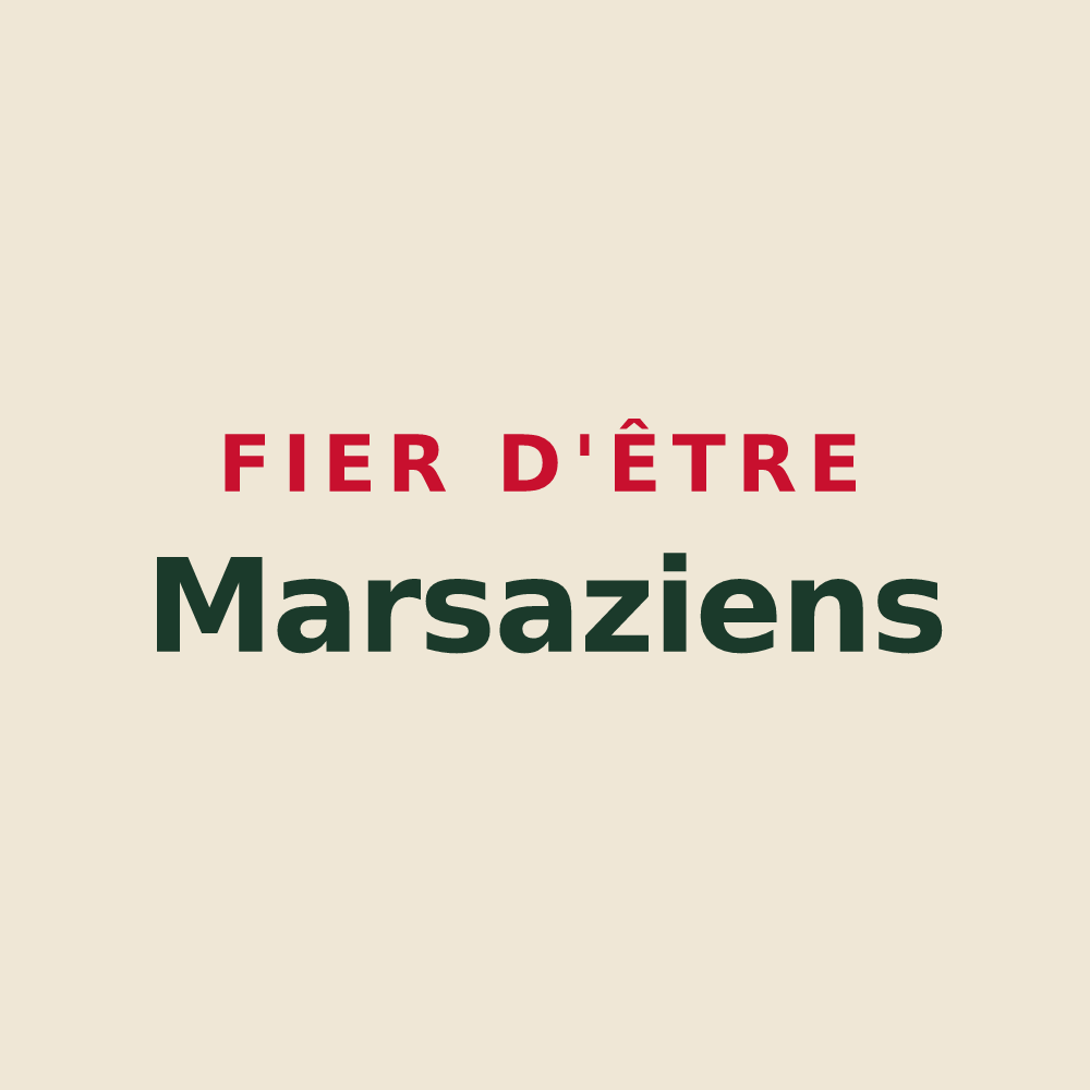 Tote bag « Fier d'être Marsaziens » — design pour Marsaz