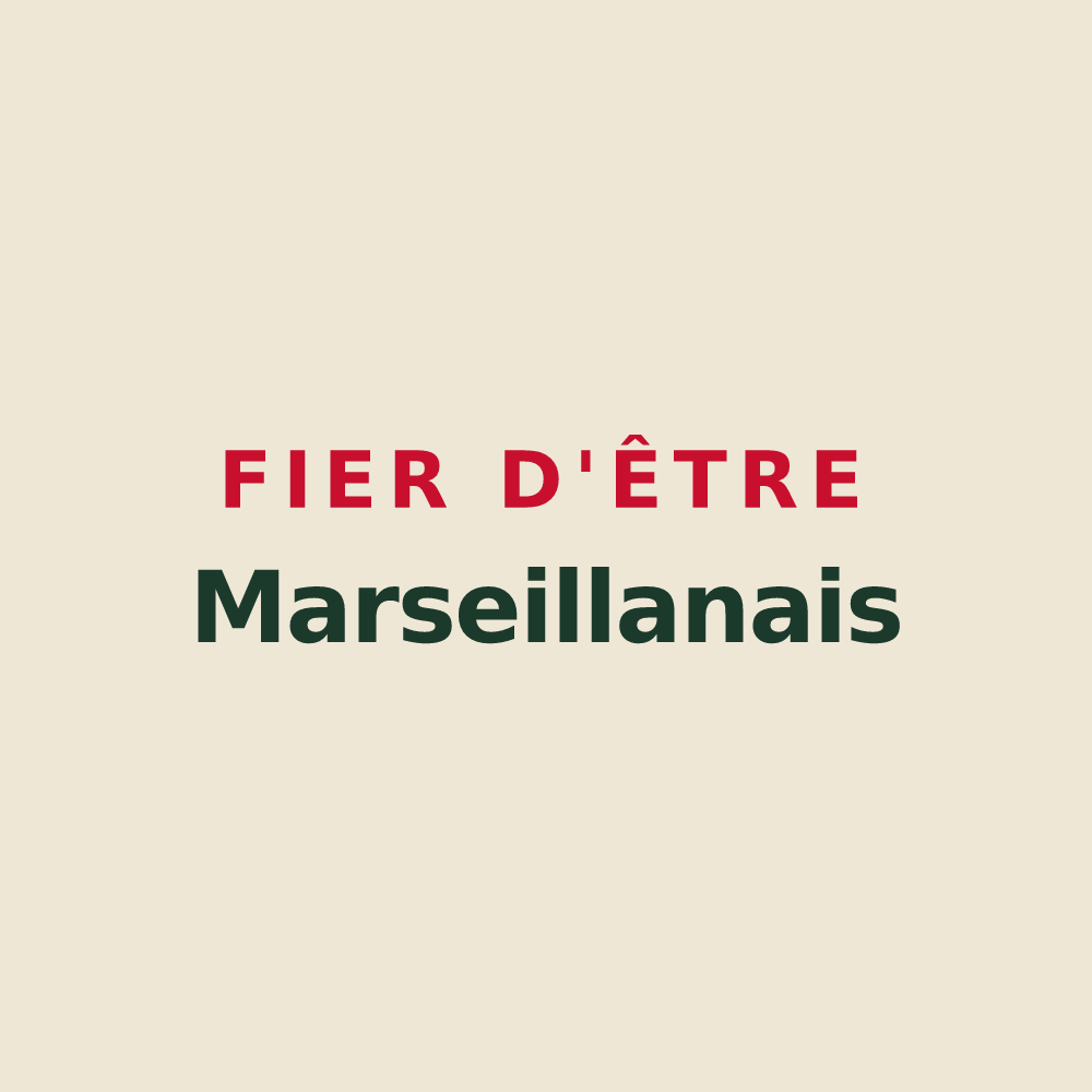 Tote bag « Fier d'être Marseillanais » — design pour Marseillan