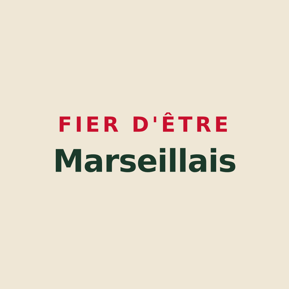 Tote bag « Fier d'être Marseillais » — design pour Marseille