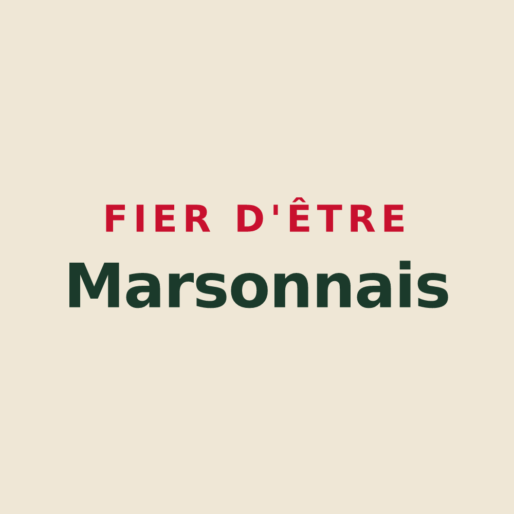 Tote bag « Fier d'être Marsonnais » — design pour Marson-sur-Barboure