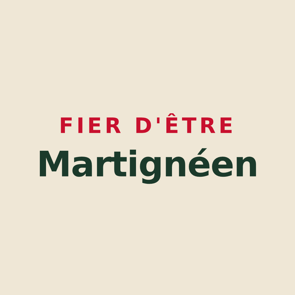 Tote bag « Fier d'être Martignéen » — design pour Martigné-sur-Mayenne