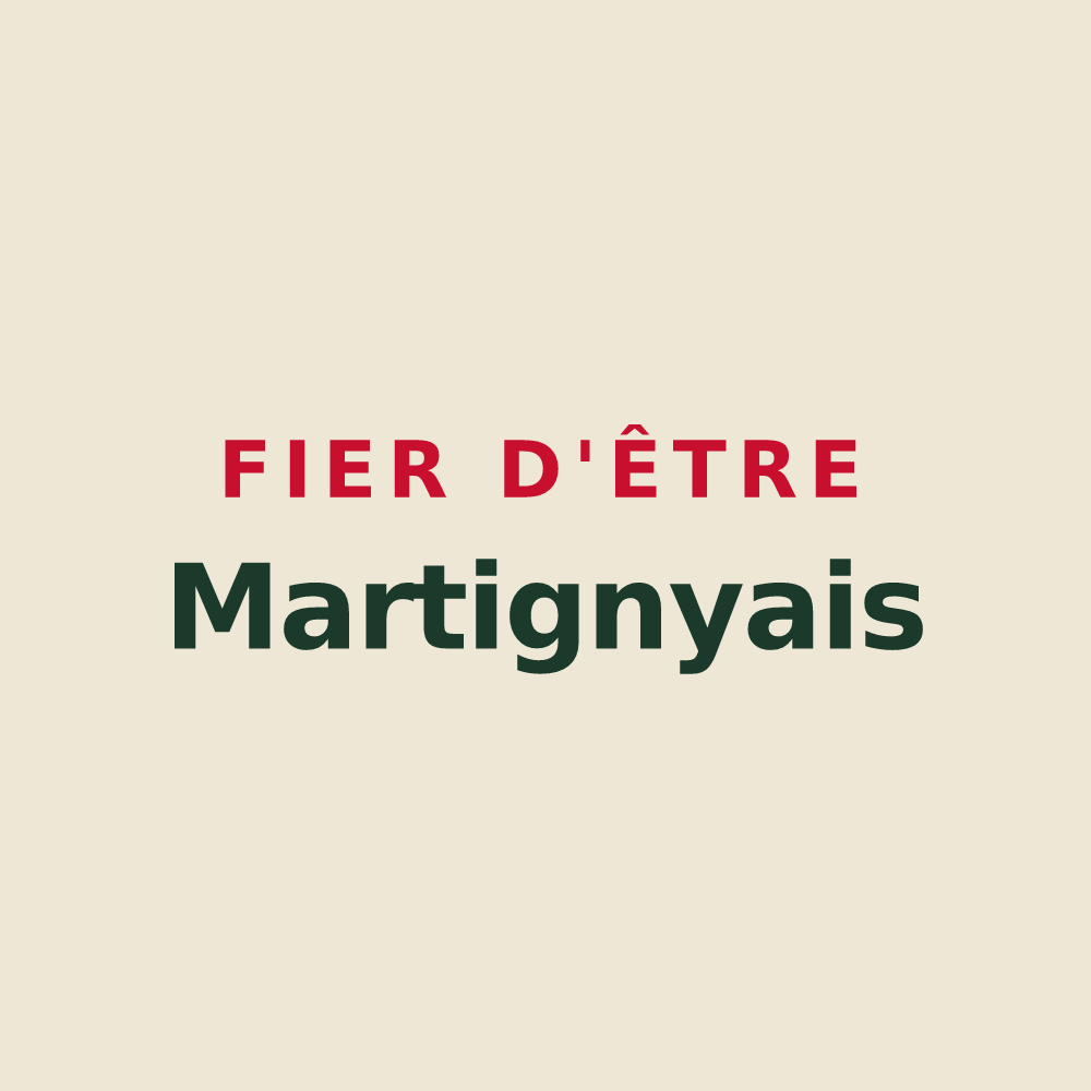 Tote bag « Fier d'être Martignyais » — design pour Martigny