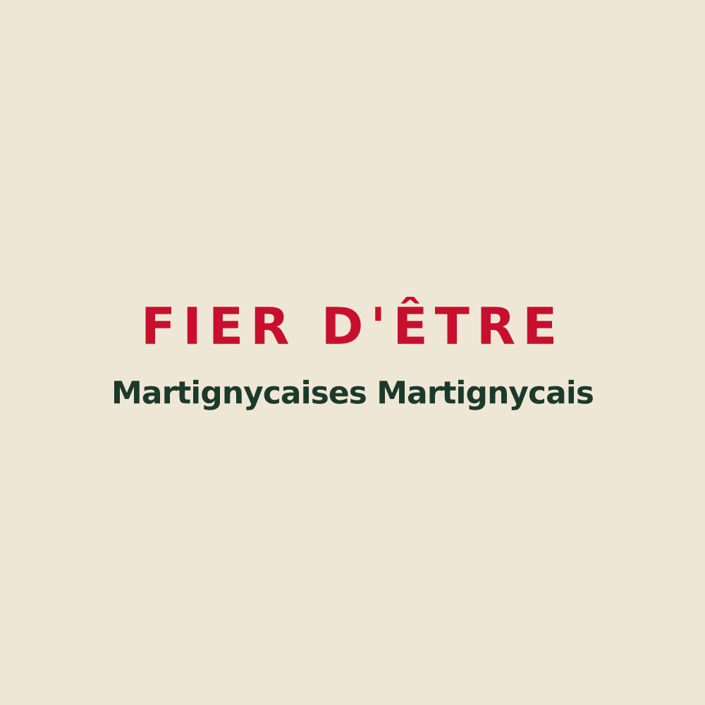 Tote bag « Fier d'être Martignycaises Martignycais » — design pour Martigny-les-Gerbonvaux