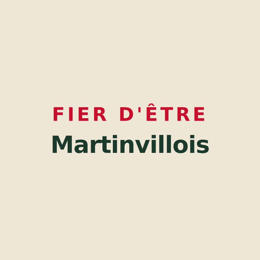 Tote bag « Fier d'être Martinvillois » — design pour Martinvelle