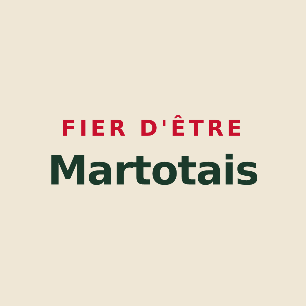 Tote bag « Fier d'être Martotais » — design pour Martot