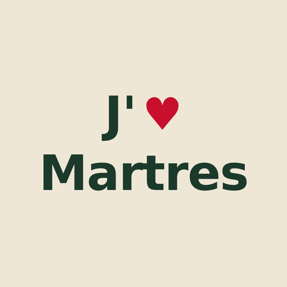 Tote bag personnalisé Martres — design J'aime Martres