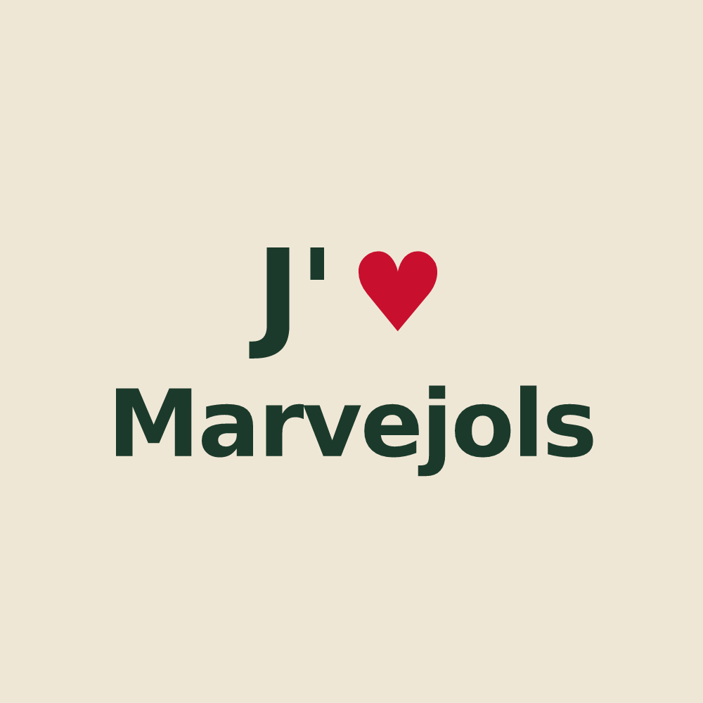 Tote bag personnalisé Marvejols — design J'aime Marvejols