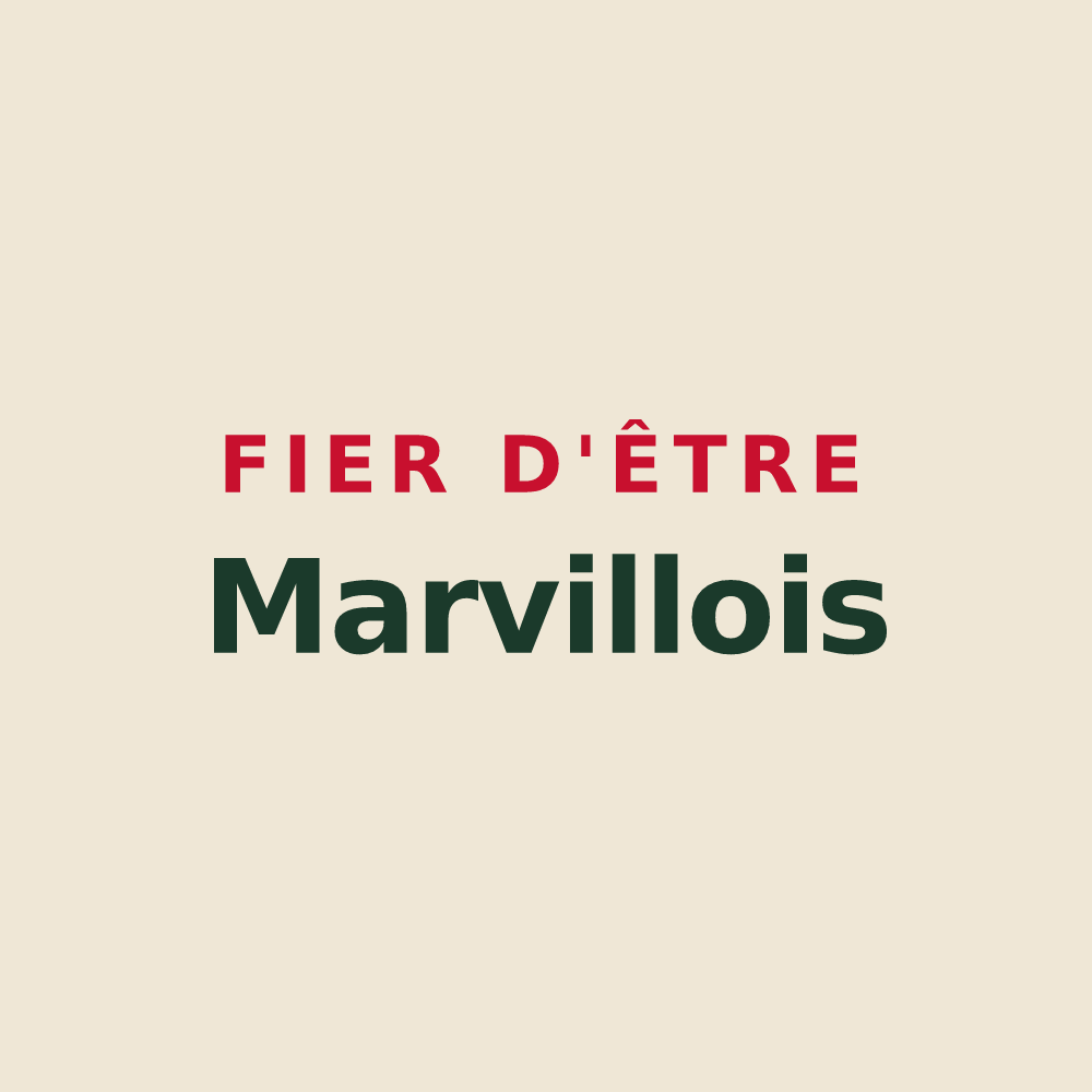 Tote bag « Fier d'être Marvillois » — design pour Marville-Moutiers-Brûlé
