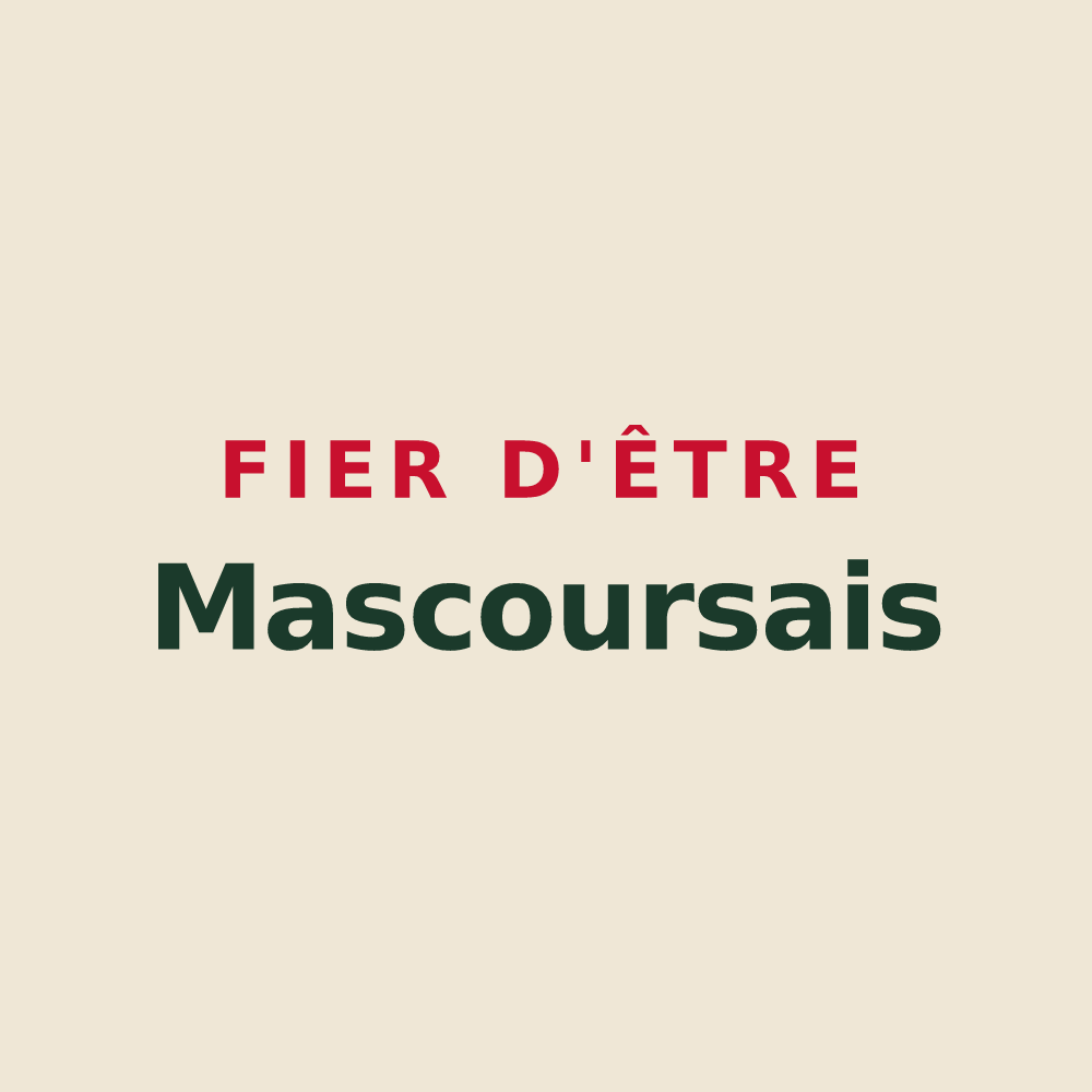 Tote bag « Fier d'être Mascoursais » — design pour Mas-des-Cours