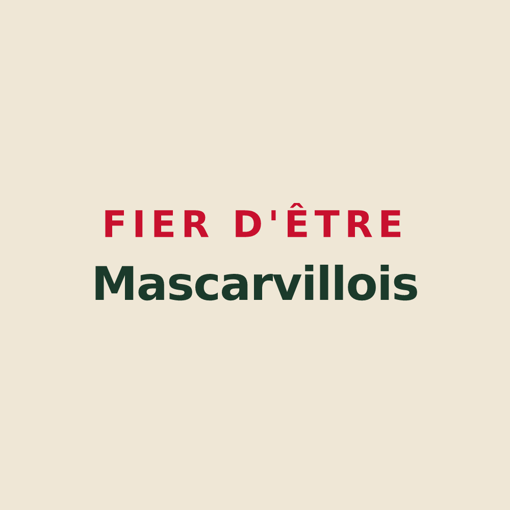 Tote bag « Fier d'être Mascarvillois » — design pour Mascarville