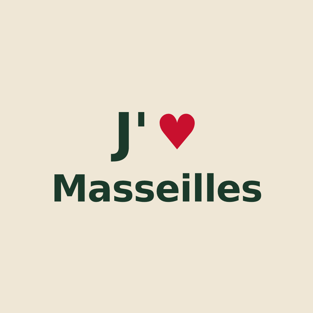 Tote bag personnalisé Masseilles — design J'aime Masseilles