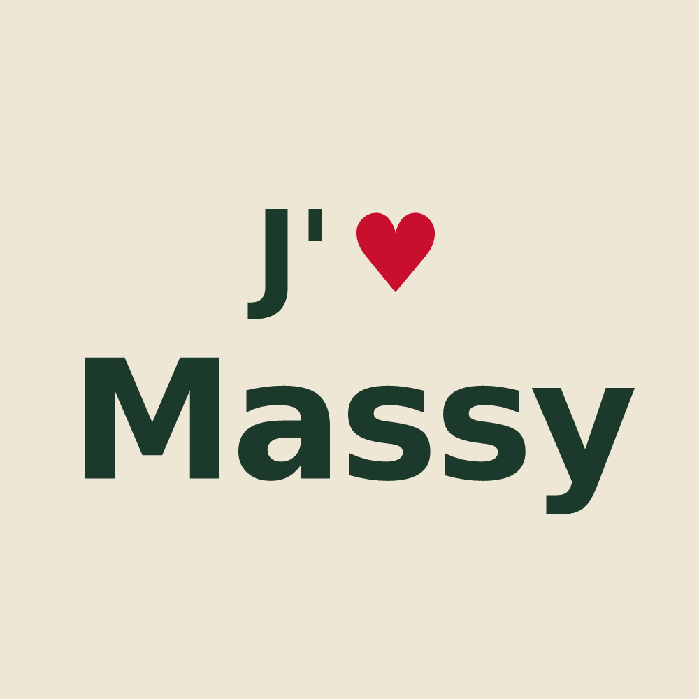 Tote bag personnalisé Massy — design J'aime Massy