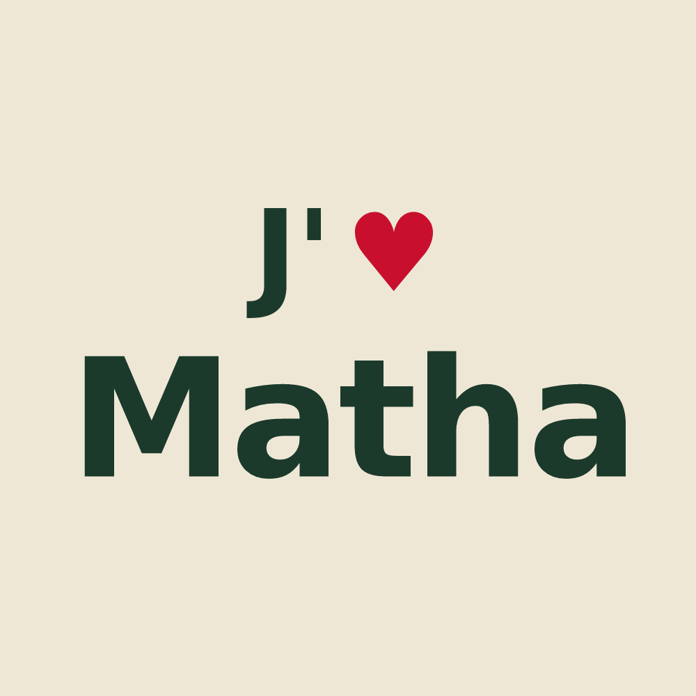 Tote bag personnalisé Matha — design J'aime Matha