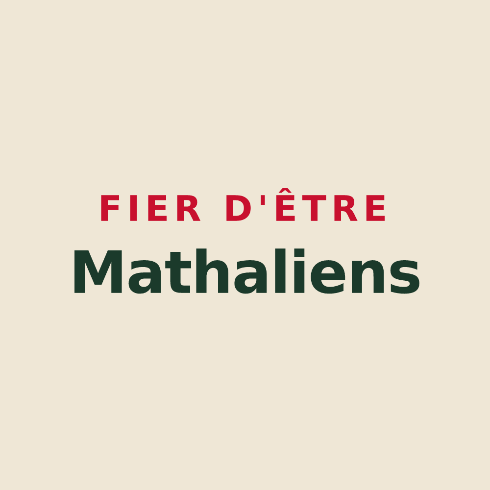 Tote bag « Fier d'être Mathaliens » — design pour Matha