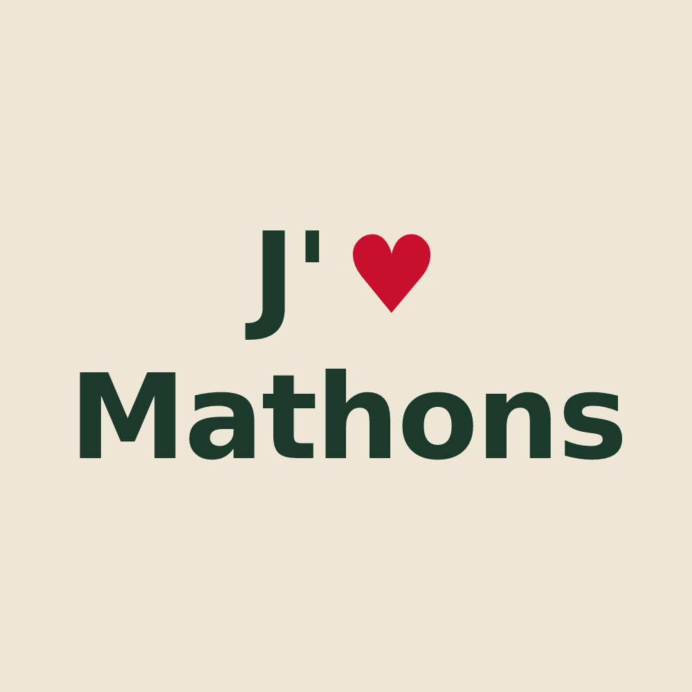 Tote bag personnalisé Mathons — design « J'aime Mathons » imprimé sur le tote bag