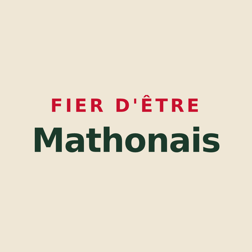 Tote bag « Fier d'être Mathonais » — design pour Mathons