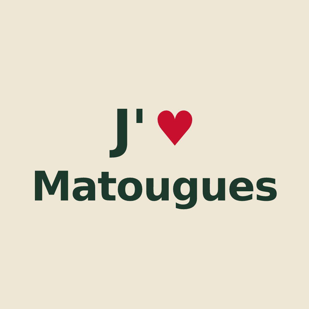 Tote bag personnalisé Matougues — design J'aime Matougues