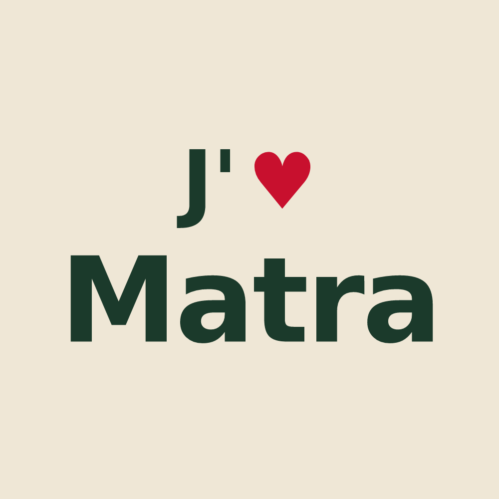 Tote bag personnalisé Matra — design J'aime Matra