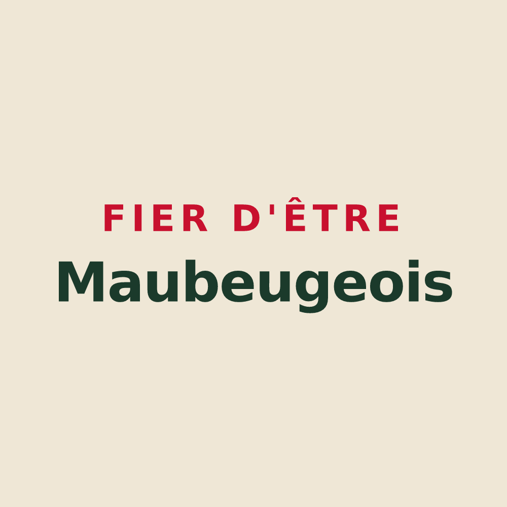 Tote bag « Fier d'être Maubeugeois » — design pour Maubeuge