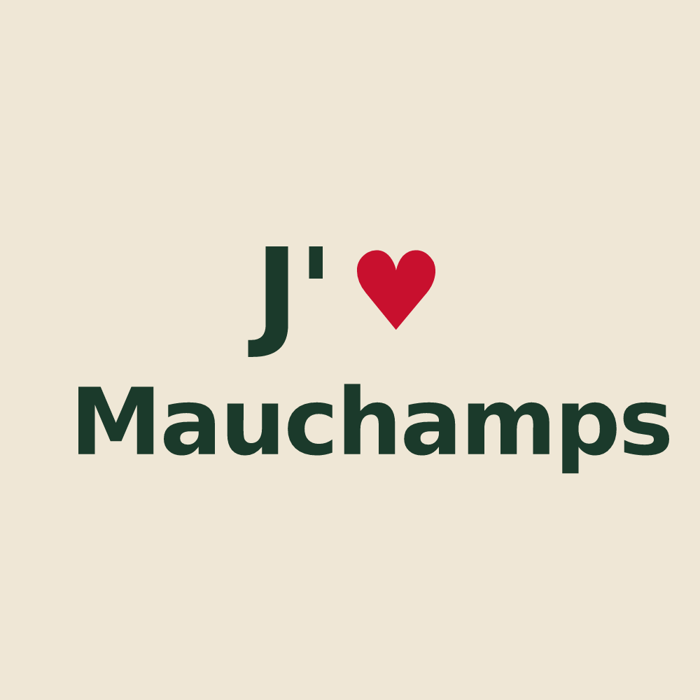 Tote bag personnalisé Mauchamps — design J'aime Mauchamps