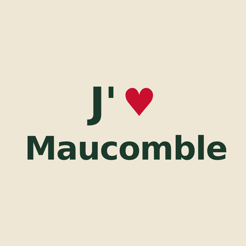Tote bag personnalisé Maucomble — design J'aime Maucomble
