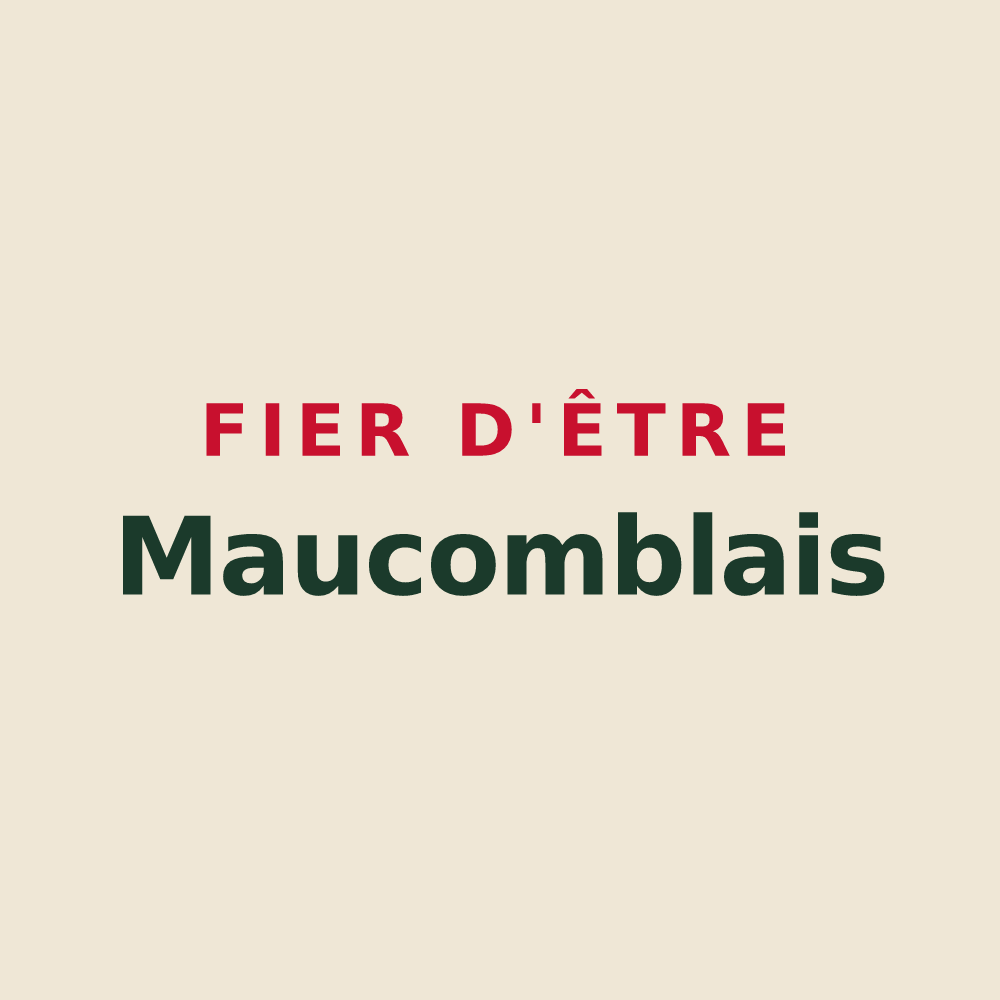 Tote bag « Fier d'être Maucomblais » — design pour Maucomble