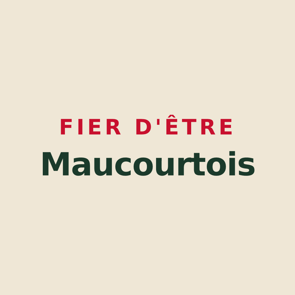 Tote bag « Fier d'être Maucourtois » — design pour Maucourt